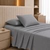 Royal Comfort 1200TC Damask Sheet Set Ultra Soft Sateen Bedding Charcoal Grey Queen