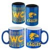 Afl Metallic Coffee Cup And Can Cooler Set - West Coast Eagles - Mug Stubby