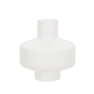 Amalfi Jasper Glass Vase Frosted Clear 21x21x21cm