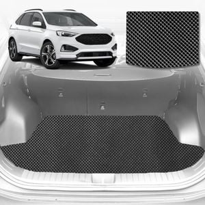 6D Diamond Car Boot Mat for Ford Endura CA2018-2020-5 Seater-Cargo Mat-Black-Outback GT