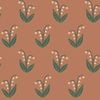 Wallpaper Trader Lilly Wallpaper Roll 10.05m X 53cm, Burnt Orange