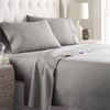 2000TC, 4 Pieces Bed Sheet Set, King Silver Gray