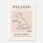 Galrie Elegant Minimalist Picasso Animal Series Drawing Art Print for Home Decor, Poster Only, A4 21 x 30cm (8 x 12inch)