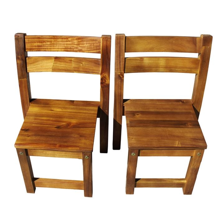 Children Acacia Stacking Chairs- set of 2