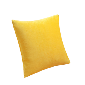 Velvet Pillow Cases Cushion Cover(18-Yellow) 45cmx45cm