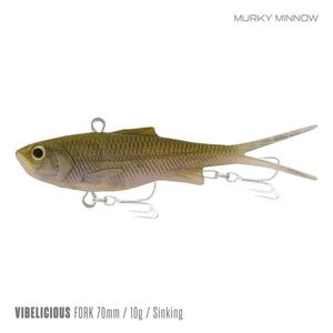 Samaki Vibelicious Fork Tail Vibe 70mm Soft Plastic Fishing Lure Murky Minnow