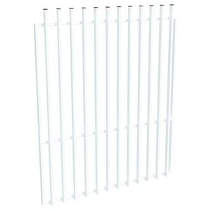 ProtectorAl 1201-1500W x 1800H Pearl White Aluminium Batten Garden Gate
