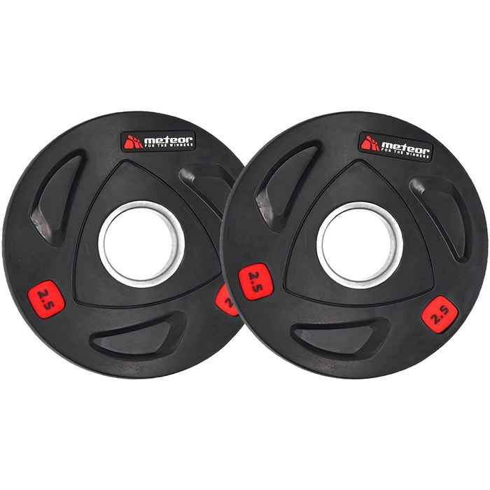METEOR 2.5kgx2 Rubber Olympic Weight Plates