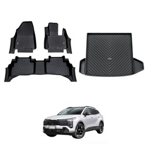 AUSGO Floor Mats & Boot Liner Set for KIA Sportage Hybrid NQ5 PE 2025-Onwards Without Subwoofer Car Floor Liners Cargo Mat