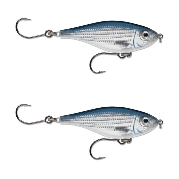2x Rapala 8cm X Rap Twitchin' Mullet Slow Sink Glidebait Fish Lures - Mullet