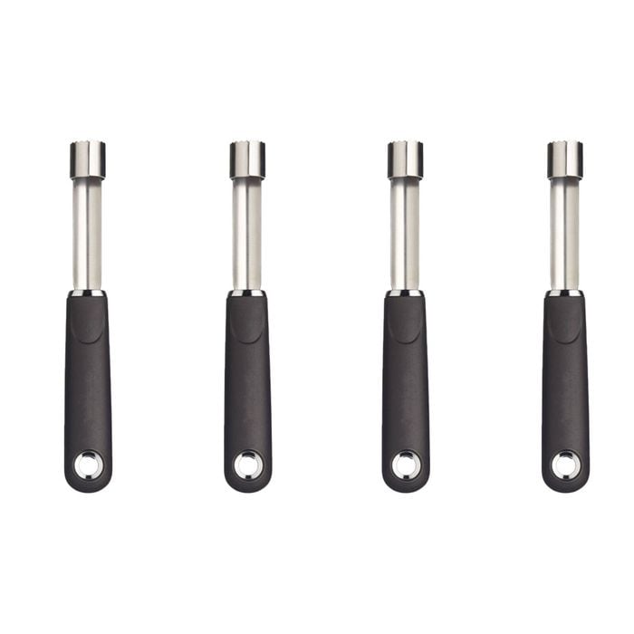 4x MasterCraft 19cm Soft Grip Nylon/Stainless Steel Apple Corer/Pitter