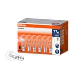 Osram classic AShape BC halogen clear 77W light globe - Pack of 6