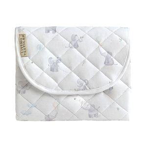 Living Textiles Waterproof Travel Change Mat - Elephant Playtime