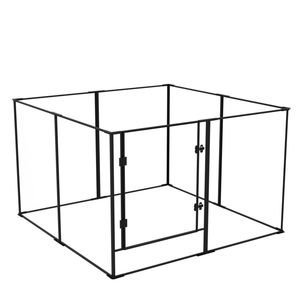 BingoPaw Dog Playpen Enclosure 8 Panel Pet Fence Acrylic Play Pen 122X122X76.5cm