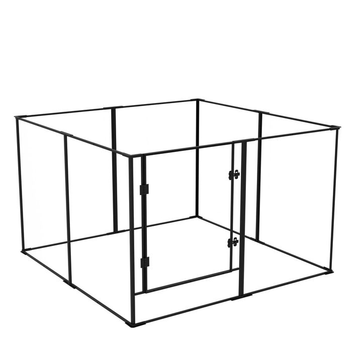 BingoPaw Dog Playpen Enclosure 8 Panel Pet Fence Acrylic Play Pen 122X122X76.5cm