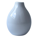 15cm White Teardrop Ceramic Vase
