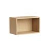 Kaboodle 400-499mm Honey Oak Customisable Slimline Open Shelf