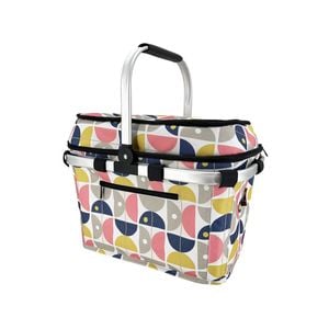 Sachi 4-Person Insulated 47cm Picnic Basket - Nordic Geo