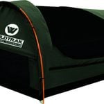 Wildtrak 420GSM King Single 210x90cm Trakker Swag w/ Bag - Grey/Black