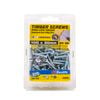 Zenith 10g x 30mm Hinge-long Thread Zinc Plated Timber Screws - 100 Pack