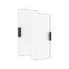 Lugna 768 x 750 x 16mm White Double Doors - White 750mm