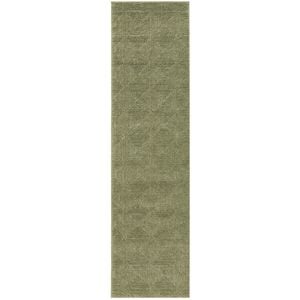 The Rug Connection Avid Shilo Olive Green 500x80cm - Extra Large Runner Indoor Rug