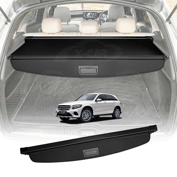 Retractable Cargo Cover For Mercedes-benz Glc 2015-2022 Rear Rack Partition Shelter Canvas Trunk Luggage Security Shield