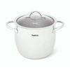 Fissman Stockpot VIVIEN Series Stainless Steel with Glass Lid 7.7L