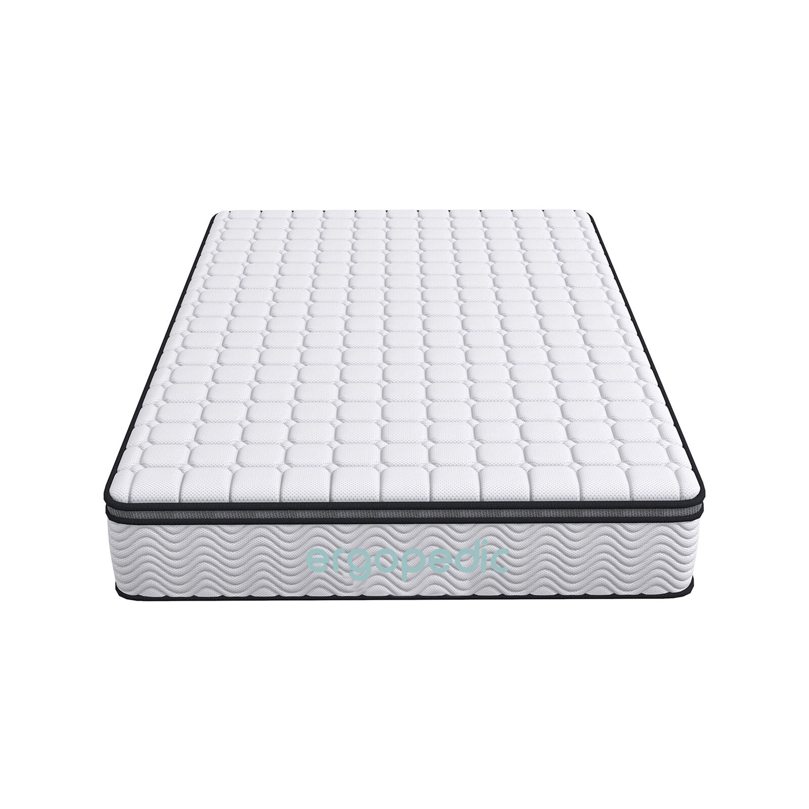 Ergopedic 5 Zone Pocket Spring Mattress 30cm King White Grey Black Bunnings Australia