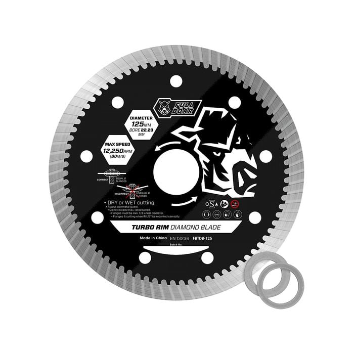 Full Boar 125mm Turbo Rim Diamond Blade