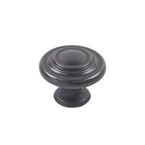 Sylvan 30 x 25mm Antique Black Lincoln Cabinet Knob
