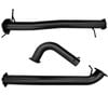 Ignite Exhausts Dpf Back For Ford Ranger Next Gen 3l V6 Td 3.5 Inch With Pipe Only Black Aluminised Steel