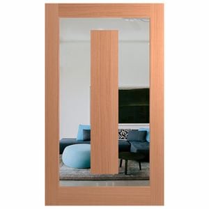 Hume 2340 x 1200 x 40mm Illusion SPM External Door XIL21 - Clear