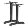 Bolero Cast Iron Twin Leg Table Base Black Pack Of 2 720h X 595l X 740wmm