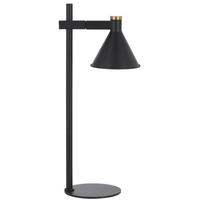 Telbix Rosner Modern Table Desk Lamp Light Metal Black Sand
