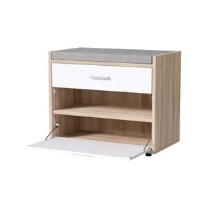 Artiss Shoe Storage Rack Bench 8 Pairs White