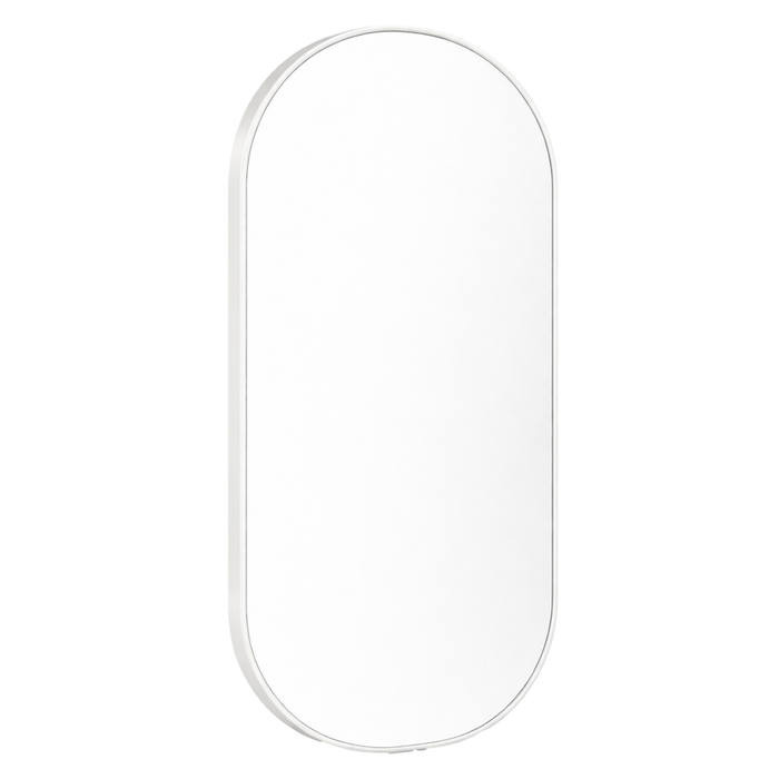 Barelli 1200 x 600mm Signature High Specification Ravello Pill Shaped White Framed Mirror