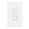 Deta White X7 Double Gang Switch - Single Pack