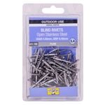Otter 4.0 x 6.4mm Open Stainless Steel Blind Rivets - 100 Pack