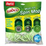 Sabco Spin Mop Multi-Fit Refill