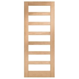 Corinthian 2340 x 720 x 35mm Internal Door White Oak Moda Clear Glass AMODG15
