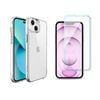 Icoverlover For Iphone 14 Case + [2-pack] Glass Screen Protectors Clear
