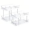 Catzon 2 Sets of 2-Tier Multi-Purpose Bathroom Under Sink Organizers