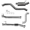 Ignite Exhausts Turbo Back For Isuzu D-max 3l 3" No Cat & Muffler Raw Aluminised Steel