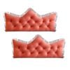 SOGA 2x120cm Crown Pillows Tufted Pink Headboard Cushion Set