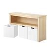 Oikiture Kids Toy Storage Cabinet Displayshelf With 3 Portable Storage Box