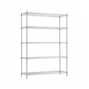 Artiss 5-tier Kitchen Rack Shelf Shelving 120x45x179cm Adjustable Metal Storage Shelves Silver