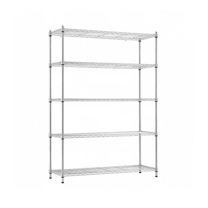 Artiss 5-tier Kitchen Rack Shelf Shelving 120x45x179cm Adjustable Metal Storage Shelves Silver