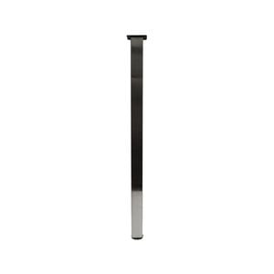 Adoored 40 x 40 x 710mm Brushed Nickel Adjustable Metal Furniture Leg