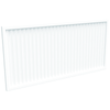 ProtectorAl 1001 - 2000 x 300 - 1000mm Pearl White Vertical 5mm Overlap Grey Aluminium Welded Louver Panel